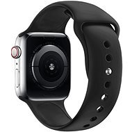 Eternico Essential pre Apple Watch 42mm / 44mm / 45mm solid black veľkosť M-L - Remienok na hodinky