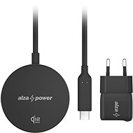 AlzaPower Wireless SET WQT120B (Wireless Qi2.2 Charger 25W+Wall Charger 33W) grey - Wireless Charger