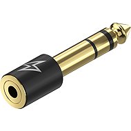 AlzaPower 6.3mm Jack (M) to 3.5mm Jack (F) Adapter black - Adapter
