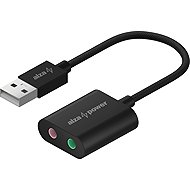 AlzaPower USB-A External Sound Card 4030 black - External Sound Card 