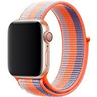 Eternico Airy na Apple Watch 42 mm/44 mm/45 mm  Sky Blue with Orange stripe - Remienok na hodinky