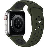 Eternico Sporty na Apple Watch 42 mm/44 mm/45 mm  Pure Black and Khaki - Remienok na hodinky