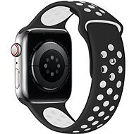 Eternico Sporty Apple Watch 42mm / 44mm / 45mm - Pure White and Black - Szíj