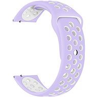 Eternico Sporty Universal Quick Release 22mm Pure White and Purple - Watch Strap