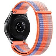 Eternico Airy Universal Quick Release 20 mm Sky Blue with Orange stripe - Remienok na hodinky