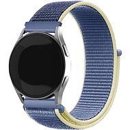 Eternico Airy Universal Quick Release 22mm Aura Blue and Gold edge - Watch Strap