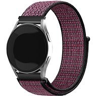 Eternico Airy Universal Quick Release 22mm Fig Purple and Black edge - Watch Strap