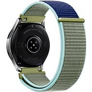 Eternico Airy Universal Quick Release 22mm Dark Blue and Green edge - Watch Strap