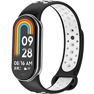 Eternico Sporty for Xiaomi Smart Band 8 / 9 / 10 solid black and white - Watch Strap