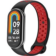 Eternico Sporty for Xiaomi Smart Band 8 / 9 / 10 solid black and red - Watch Strap