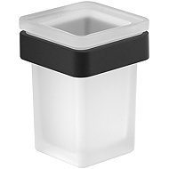 Gedy Samoa Wall-Mounted Toothbrush Holder, Black A81014 - Toothbrush Holder