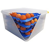 ARAVEN Egg box GN 2/3 W/ 4 Plates blue - Gastro Container