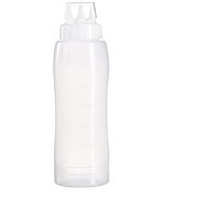 ARAVEN dispensing bottle with three nozzles 0,75 l, transparent - Dispensing Bottle