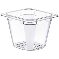 Araven Gastro container GN 1/6, polycarbonate, depth 130 mm, 1.9 l, perforated - Gastro Container