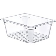 Araven Gastro container GN 1/2, polycarbonate, depth 130 mm, 7,8 l, perforated - Gastro Container