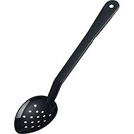 ARAVEN Buffet spoon, perforated, polycarbonate, length 333 mm, black - Spoon