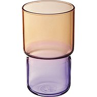 Arcoroc Candy Mix Drinking Glass, Orange/Violet, 0.32L, 12 pcs - Glass