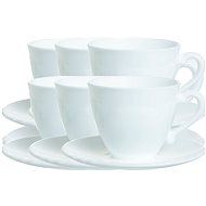 Arcoroc CADIX Set of 6 Cups with Saucer, 220ml - Set of Cups