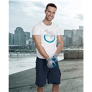Ardon T-shirt 4TECH print Constructed white - Work T‑Shirt