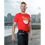 Ardon T-shirt 4TECH print Constructed red - Work T‑Shirt