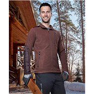 Ardon Fleece hoodie 4TECH brown - Work Hoodie