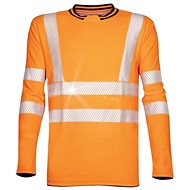 Ardon T-shirt with long sleeves SIGNAL orange sized. M - Work T‑Shirt
