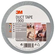 3M™ Duct Tape 1900 base textile tape, silver, 50 mm x 50 m in blister pack - Duct Tape