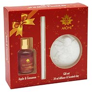 ARÔME Gift set of diffuser 30 ml and scented clay, Apple and Cinnamom - Reed Diffuser