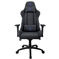 AROZZI VERONA Signature Soft Fabric fekete, kék logóval - Gamer szék