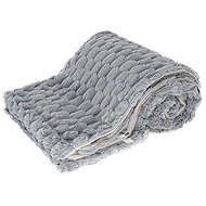 ARÔME HOME Luxury blanket with velvet lining, Diamond grey - Blanket