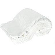 ARÔME HOME Luxury blanket with velvet lining, Chevron white - Blanket