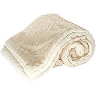 ARÔME HOME Luxury blanket with velvet lining, Chevron cream - Blanket