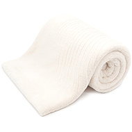 ARÔME HOME Luxury blanket with velvet lining, Breeze white - Blanket