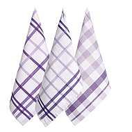 ARÔME HOME Kitchen towels Purple checkered, combination, 3 pcs - Kitchen Towel