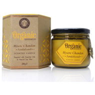 Song of India Organic Goodness Mysore Chandan Sandalwood Candle, 200g - Candle