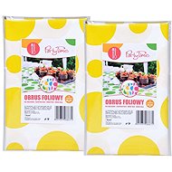 ARPEX Tablecloth foil dot 100 × 130 cm, 2 pcs, yellow - Tablecloth