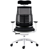 ANTARES Pofit White Frame, Black Net with Picture - Office Chair