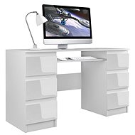 ARTENAT Kuba, 130 cm, white gloss - Writing Desk