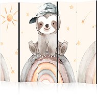 Artgeist Happy Lenh, double-sided, 225 × 172 cm, white - Room Divider