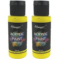 Artmagico Premium 59 ml, Lemon Yellow, pack of 2 - Acrylic Paints for Canvas