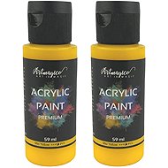 Artmagico Premium 59 ml, Mid Yellow, pack of 2 - Acrylic Paints