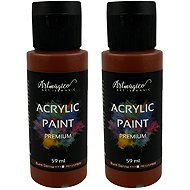 Artmagico Premium 59 ml, Burnt Sienna, pack of 2 - Acrylic Paints for Canvas