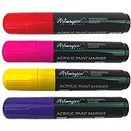 Artmagico Jumbo acrylic 15 mm, Summer - set of 4 (red, pink, yellow, purple) - Markers