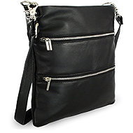 Arwel black leather crossbody handbag Cassidy - Handbag