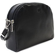 Arwel black leather crossbody handbag Silárda - Handbag