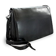 Arwel black leather flap handbag Coralies - Handbag