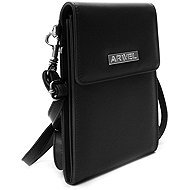 Arwel black leather mini handbag for mobile phone - Handbag