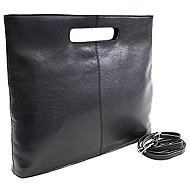 Arwel black leather elegant handbag Samantha - Handbag