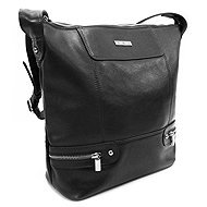 Arwel black large leather handbag Irriel - Handbag
