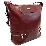 Arwel red large leather handbag Irriel - Handbag
